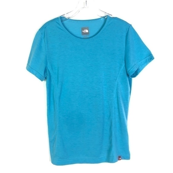 🦄2/$20 The North Face Turquoise Vaporwick Tee - Picture 1 of 7